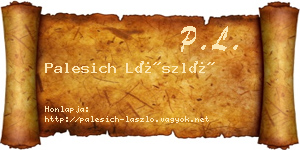 Palesich László névjegykártya